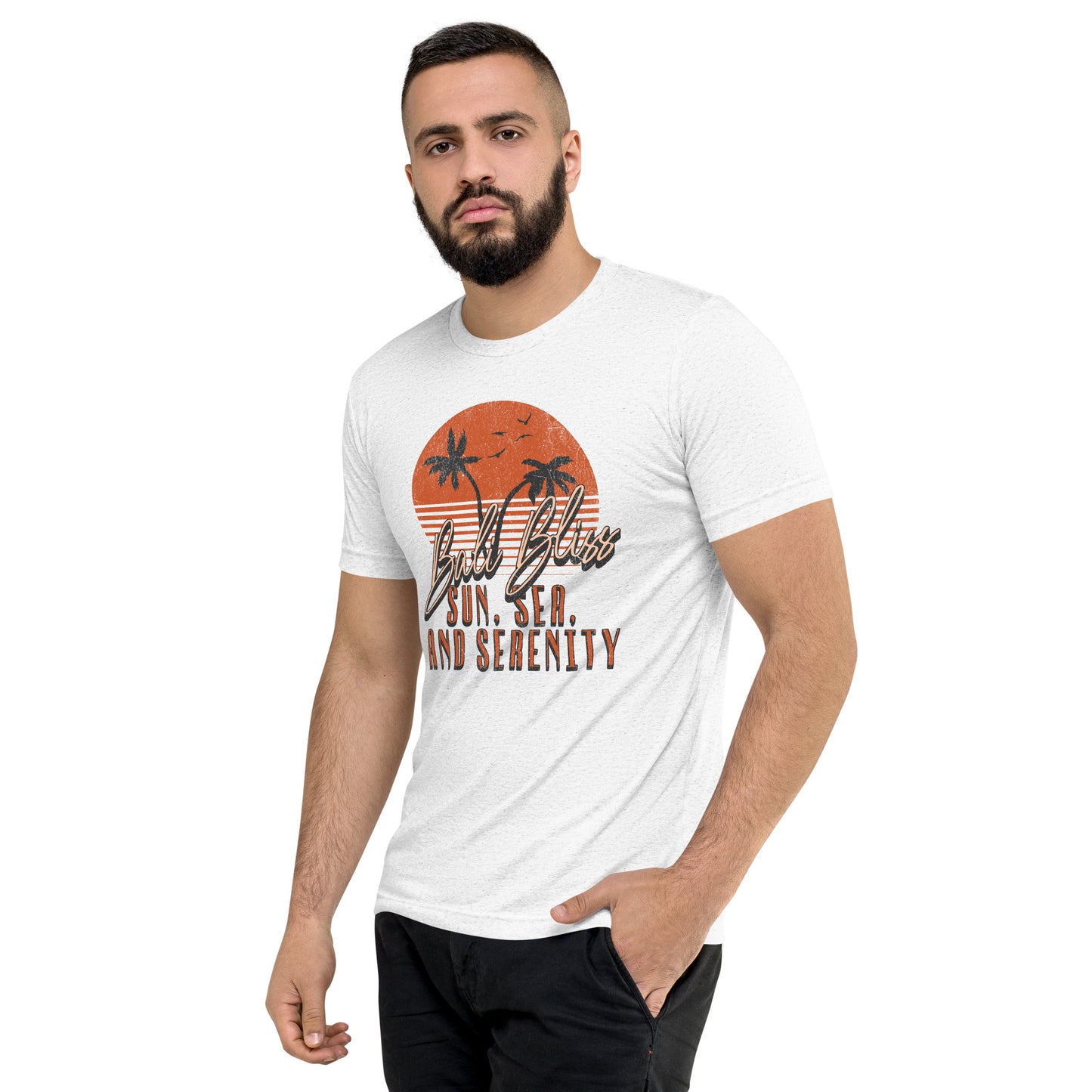 Soft-Round-Neck-Unisex-T-Shirt, The tri-blend fabric creates a vintage, fitted look. And extreme durability makes this t-shirt withstand repeated washings and still remain super comfortable.