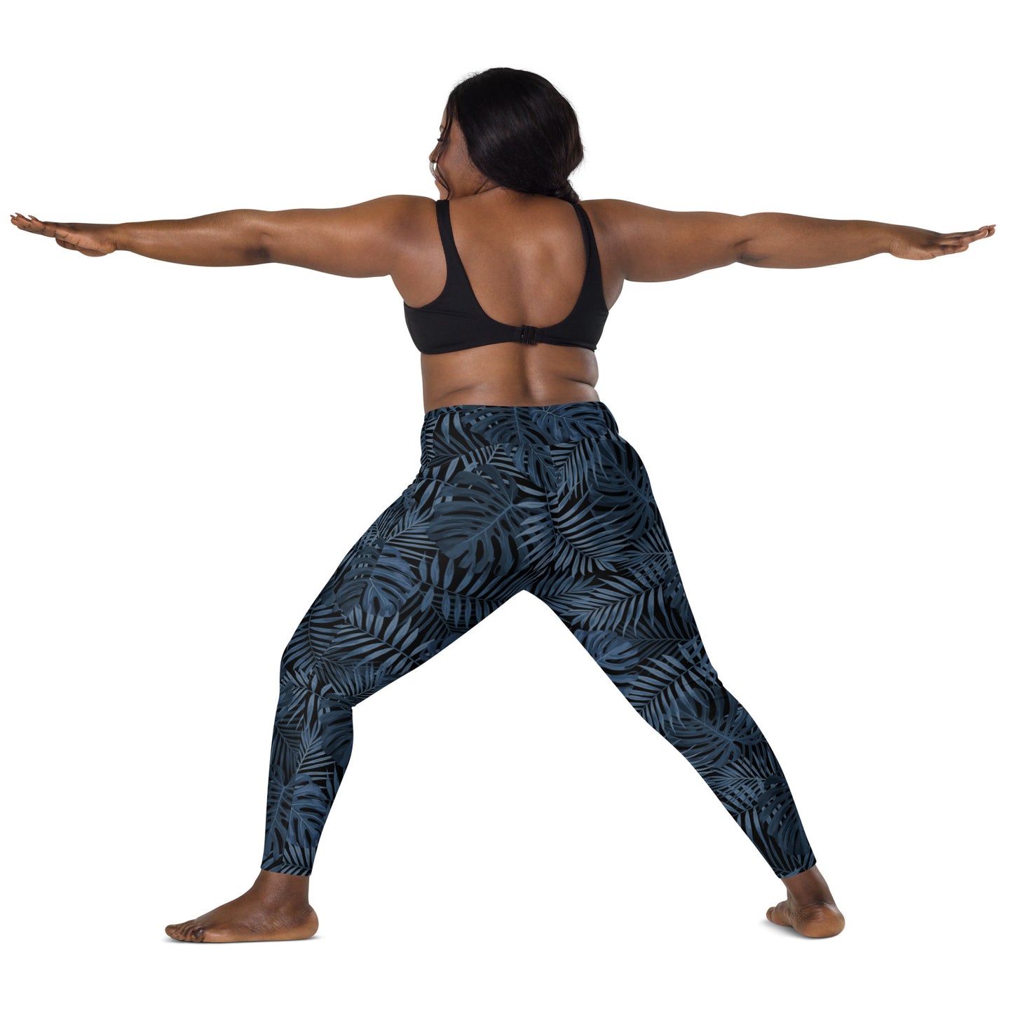 Palm Crossover Leggings With Pockets