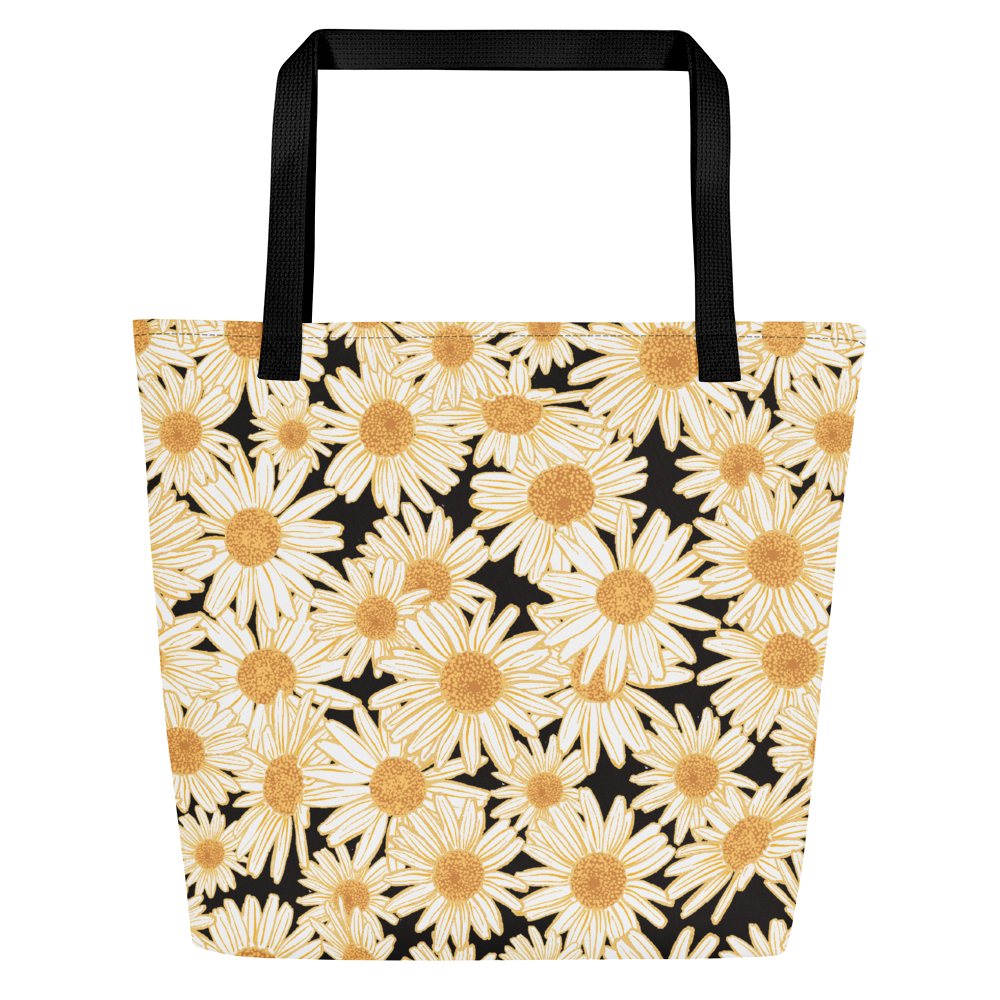Daisy Print Large Tote Bag