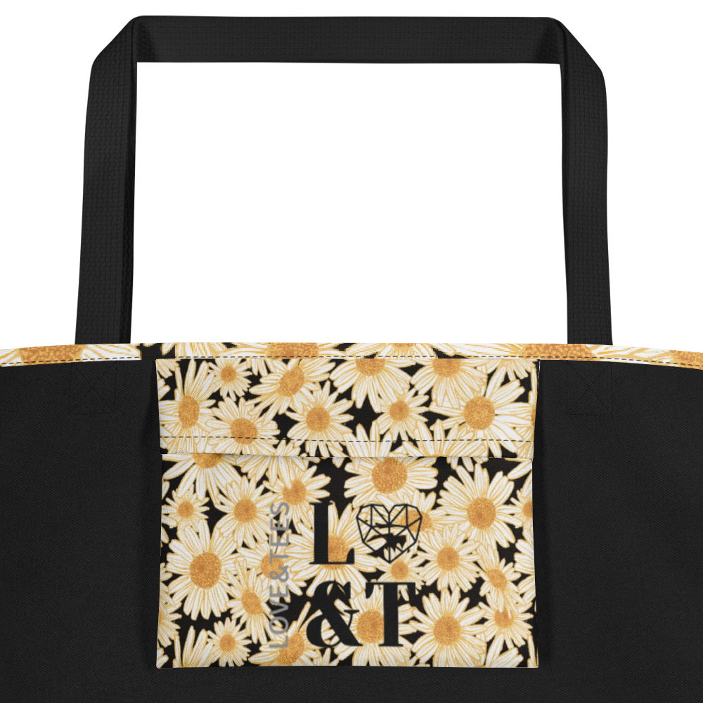 Daisy Print Large Tote Bag