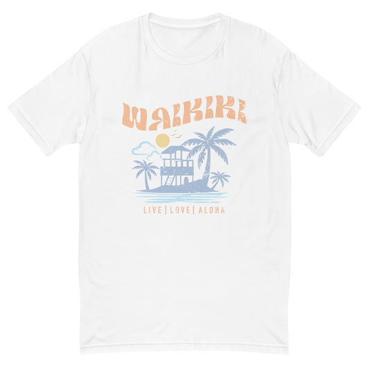 Waikiki Live Love Aloha Short Sleeve T-shirt
