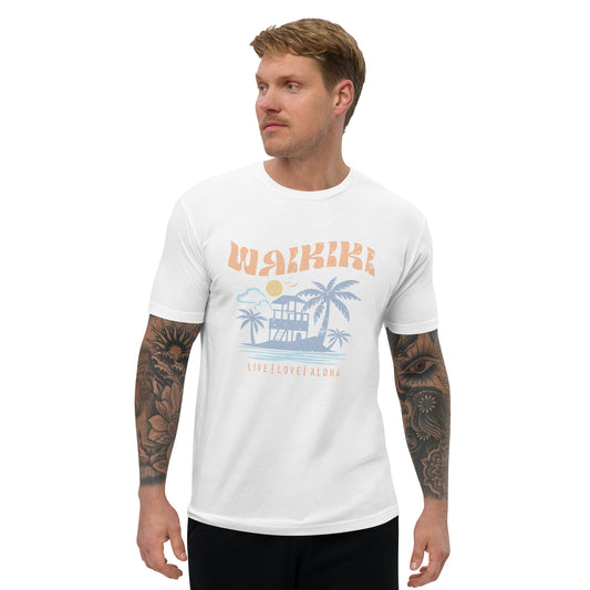 Waikiki Live Love Aloha Short Sleeve T-shirt