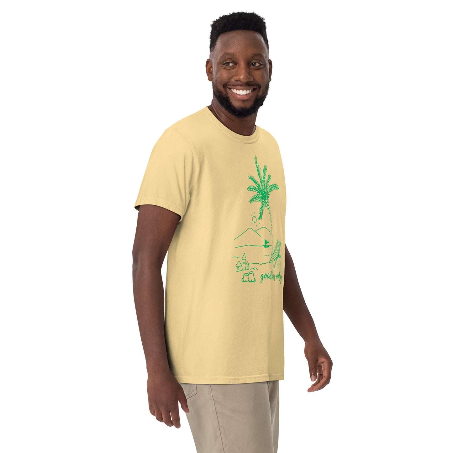 Good Vibes Only Garment-Dyed Heavyweight T-Shirt