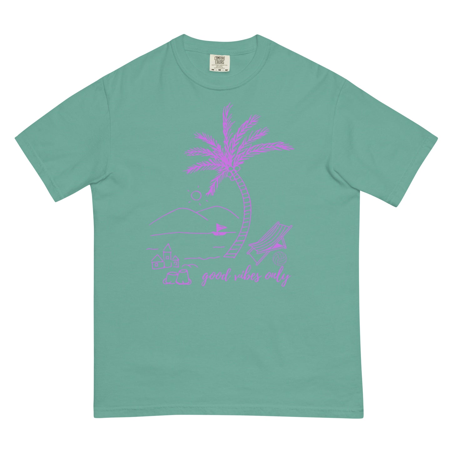 Good Vibes Only Garment-Dyed Heavyweight T-Shirt