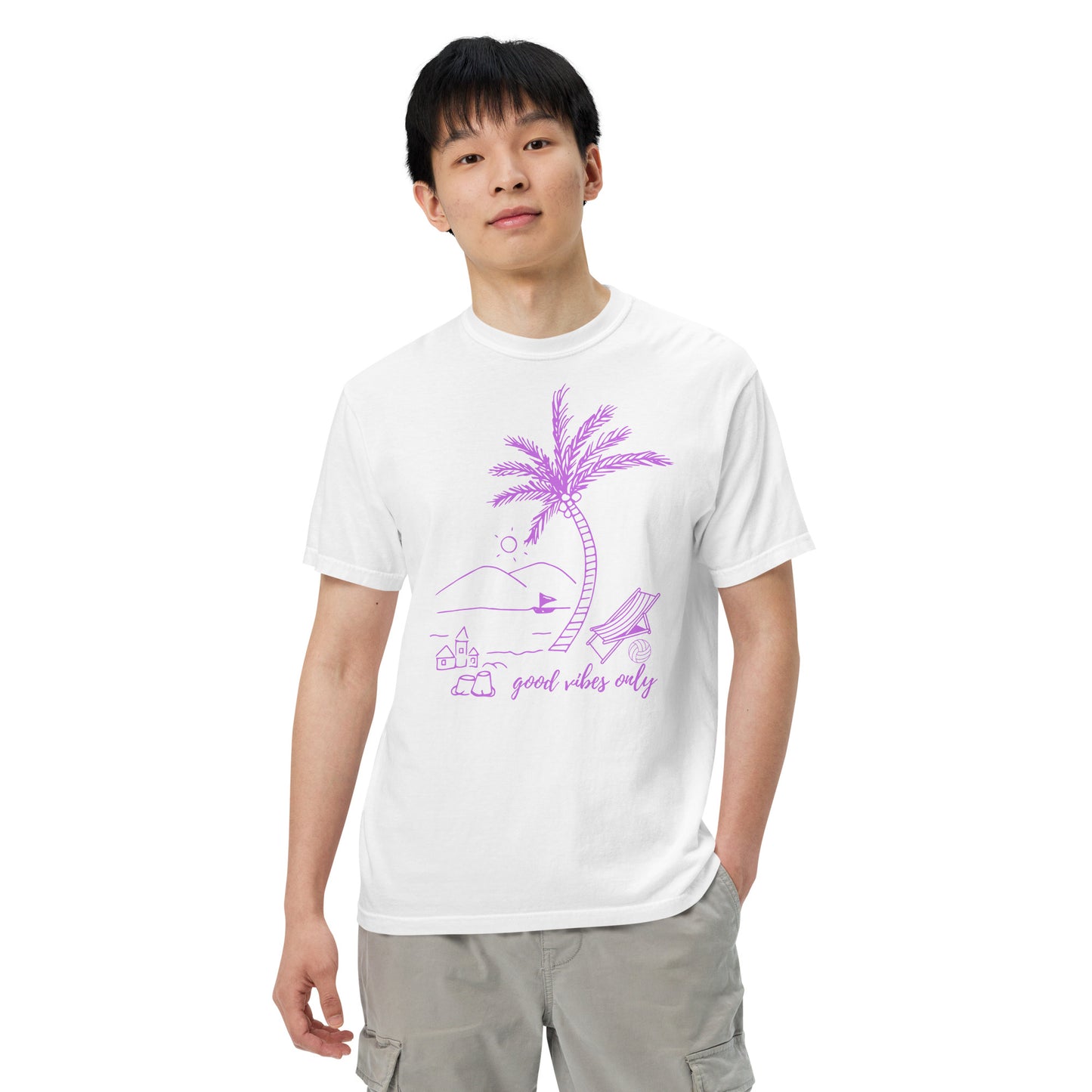 Good Vibes Only Garment-Dyed Heavyweight T-Shirt
