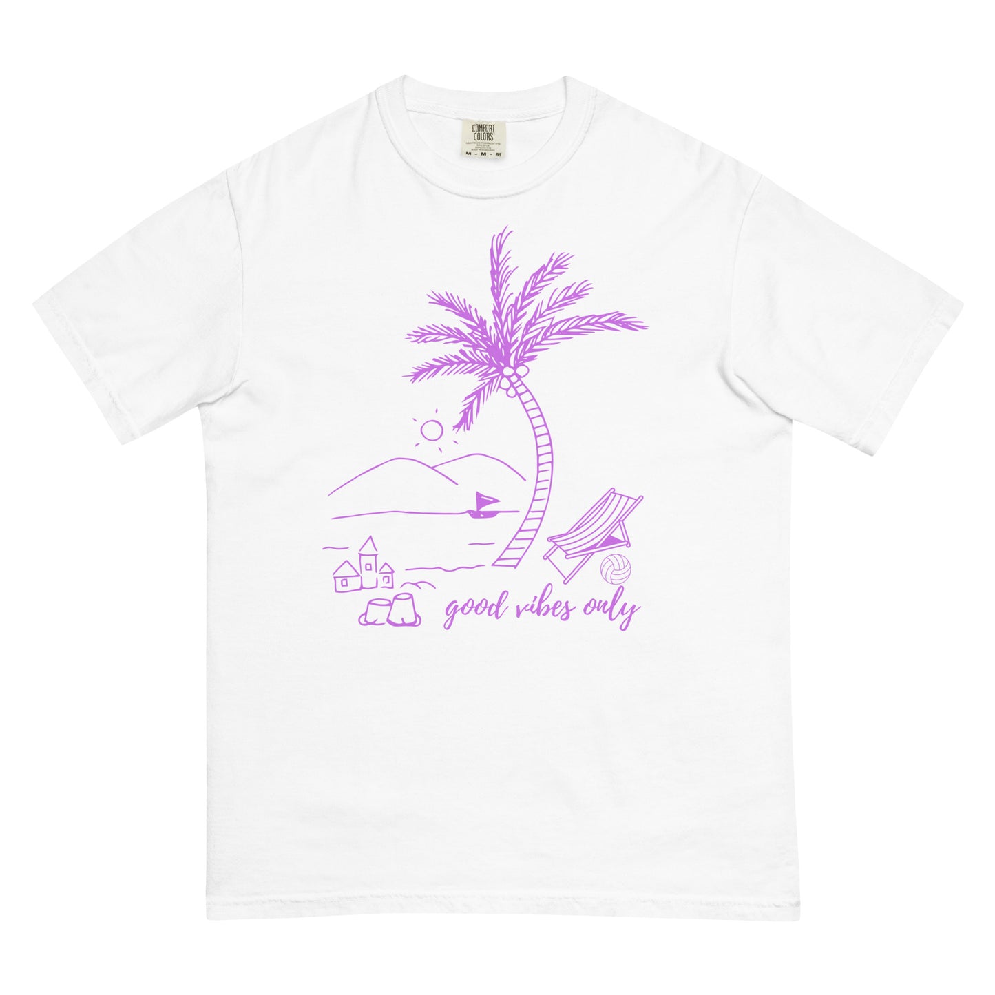 Good Vibes Only Garment-Dyed Heavyweight T-Shirt