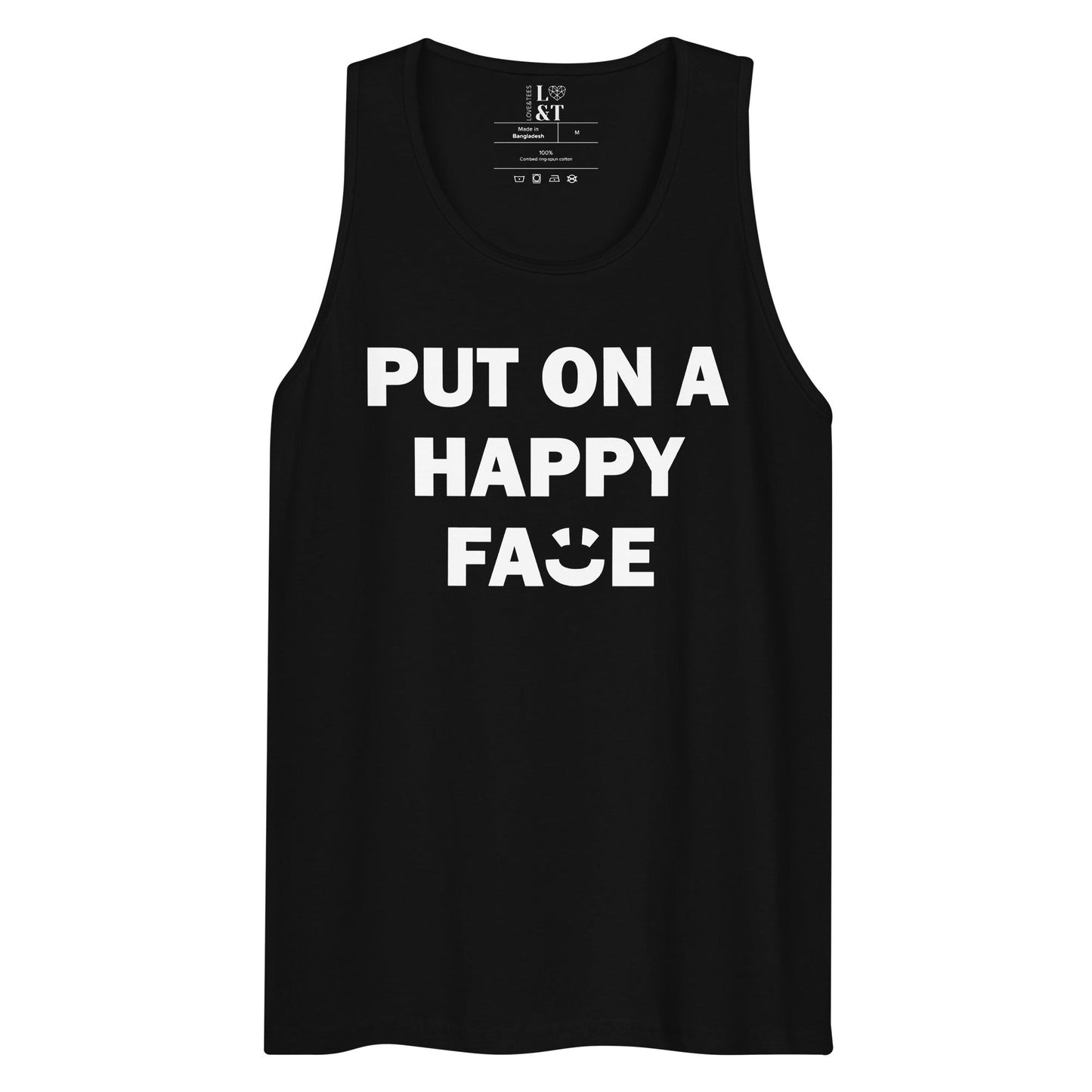 Put On A Happy Face Premium Tank Top - Love&Tees