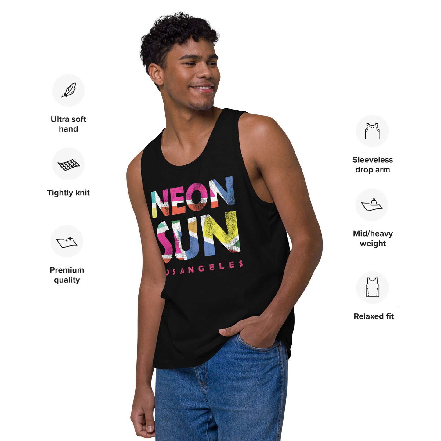 Neon Sun Premium Tank Top