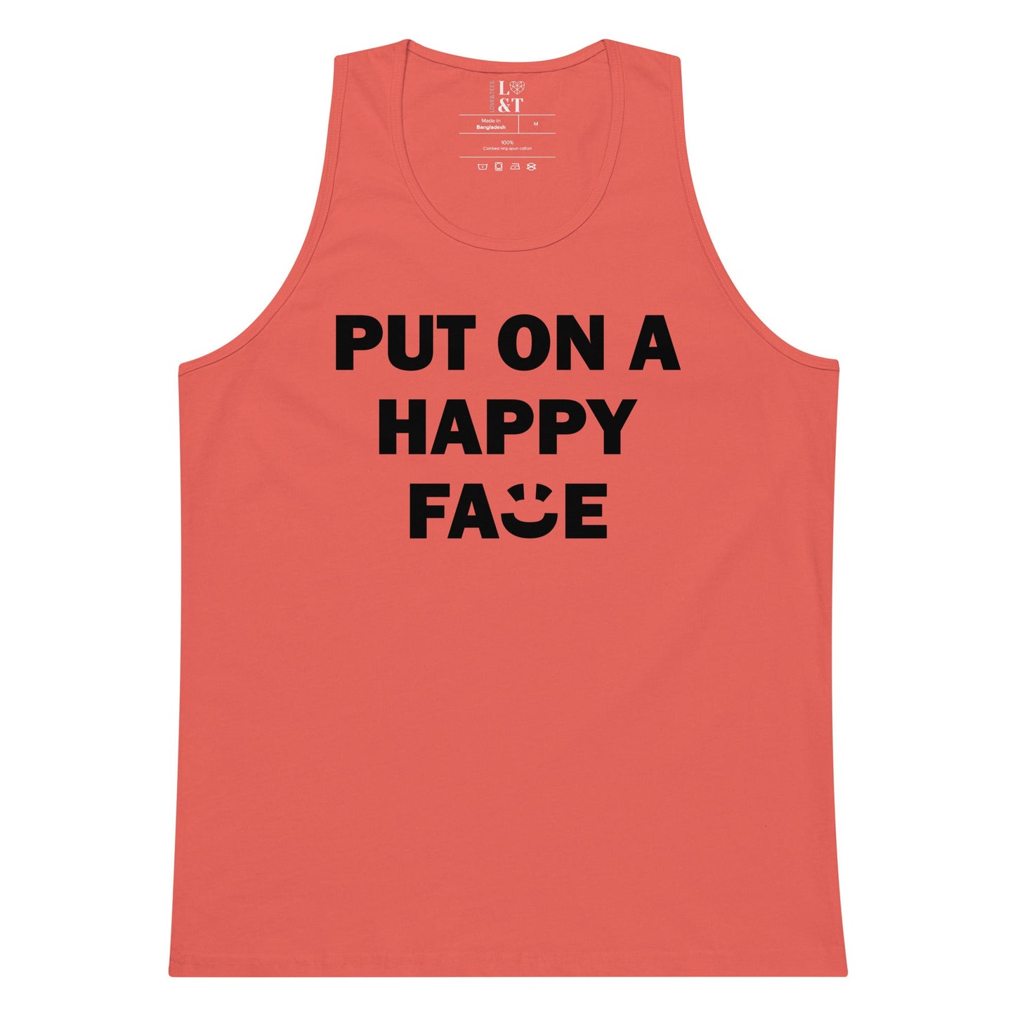 Put On A Happy Face Premium Tank Top - Love&Tees