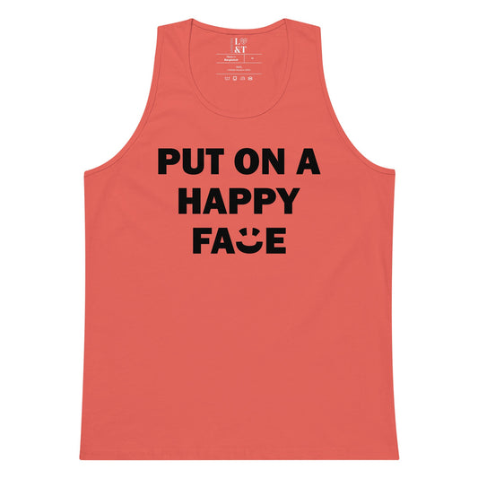 Put On A Happy Face Premium Tank Top - Love&Tees