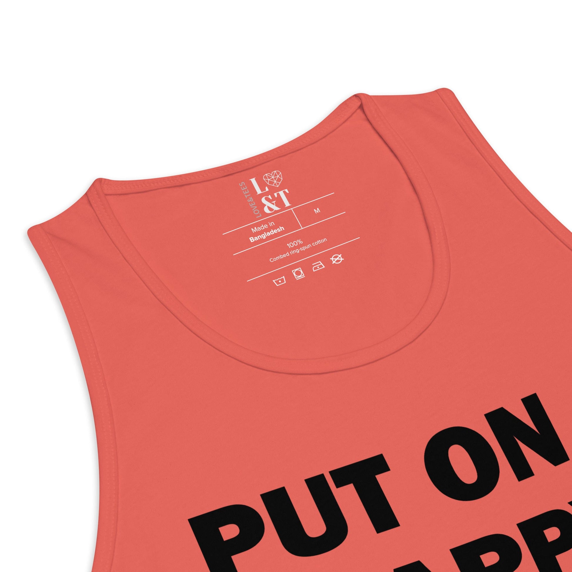 Put On A Happy Face Premium Tank Top - Love&Tees