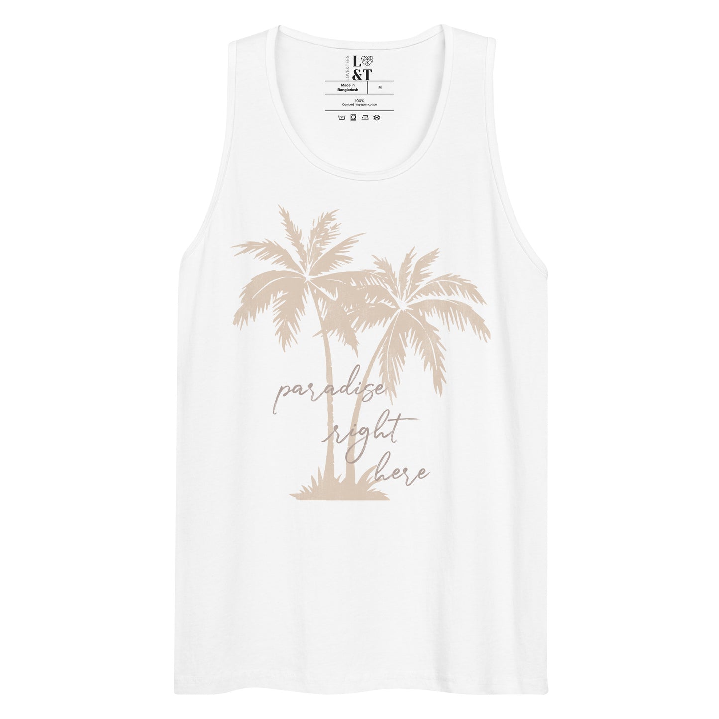 Paradise Right Here Premium Unisex Tank Top