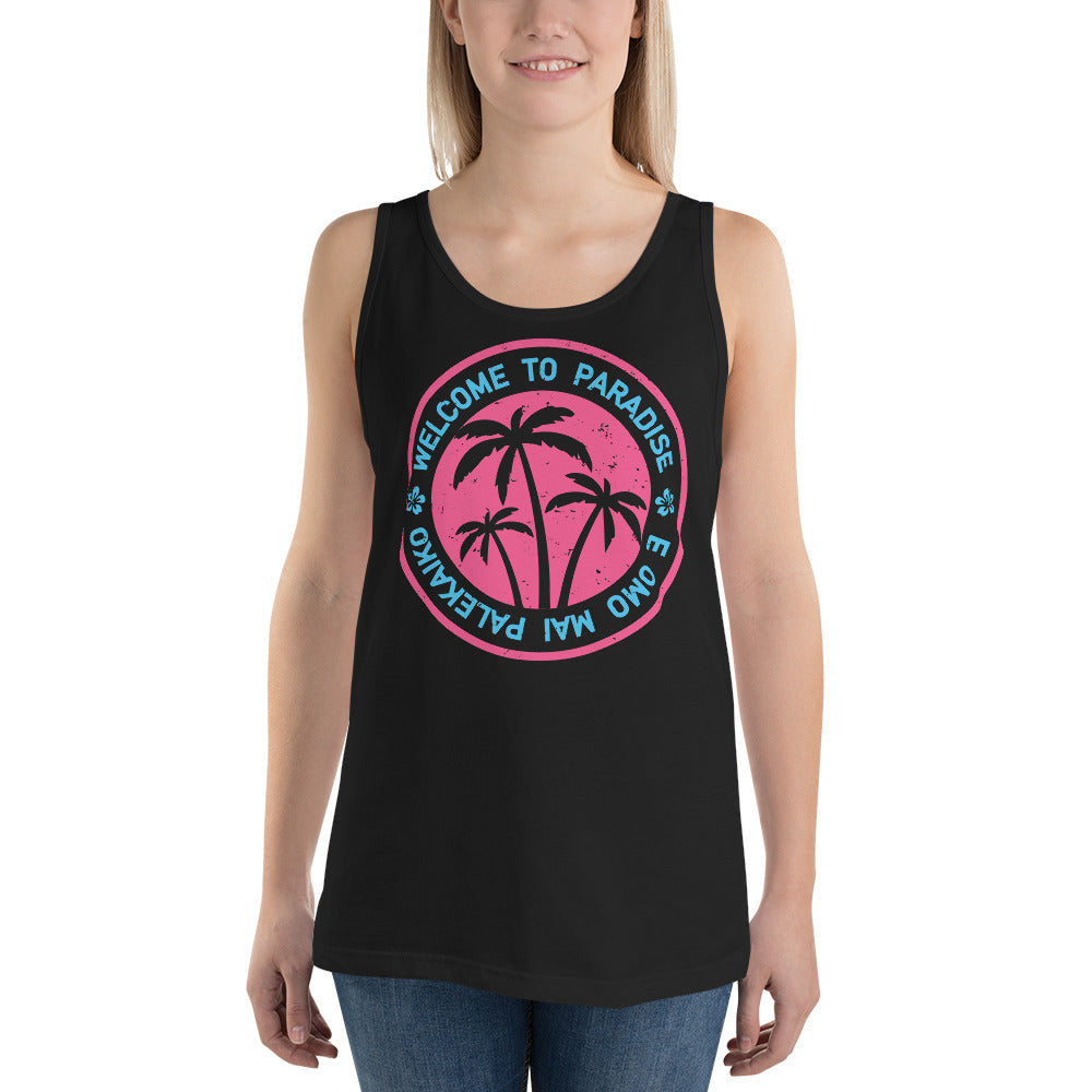 Welcome To Paradise Unisex Tank Top - Love&Tees