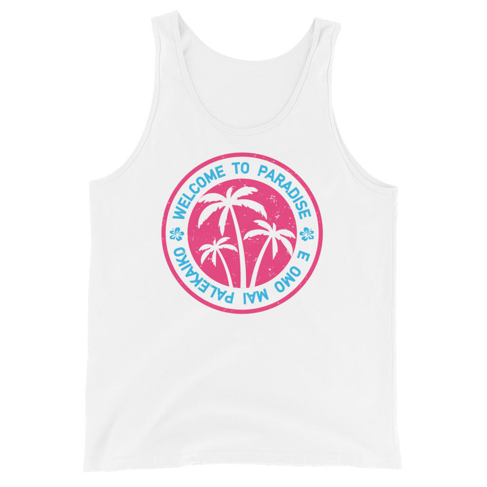 Welcome To Paradise Unisex Tank Top - Love&Tees