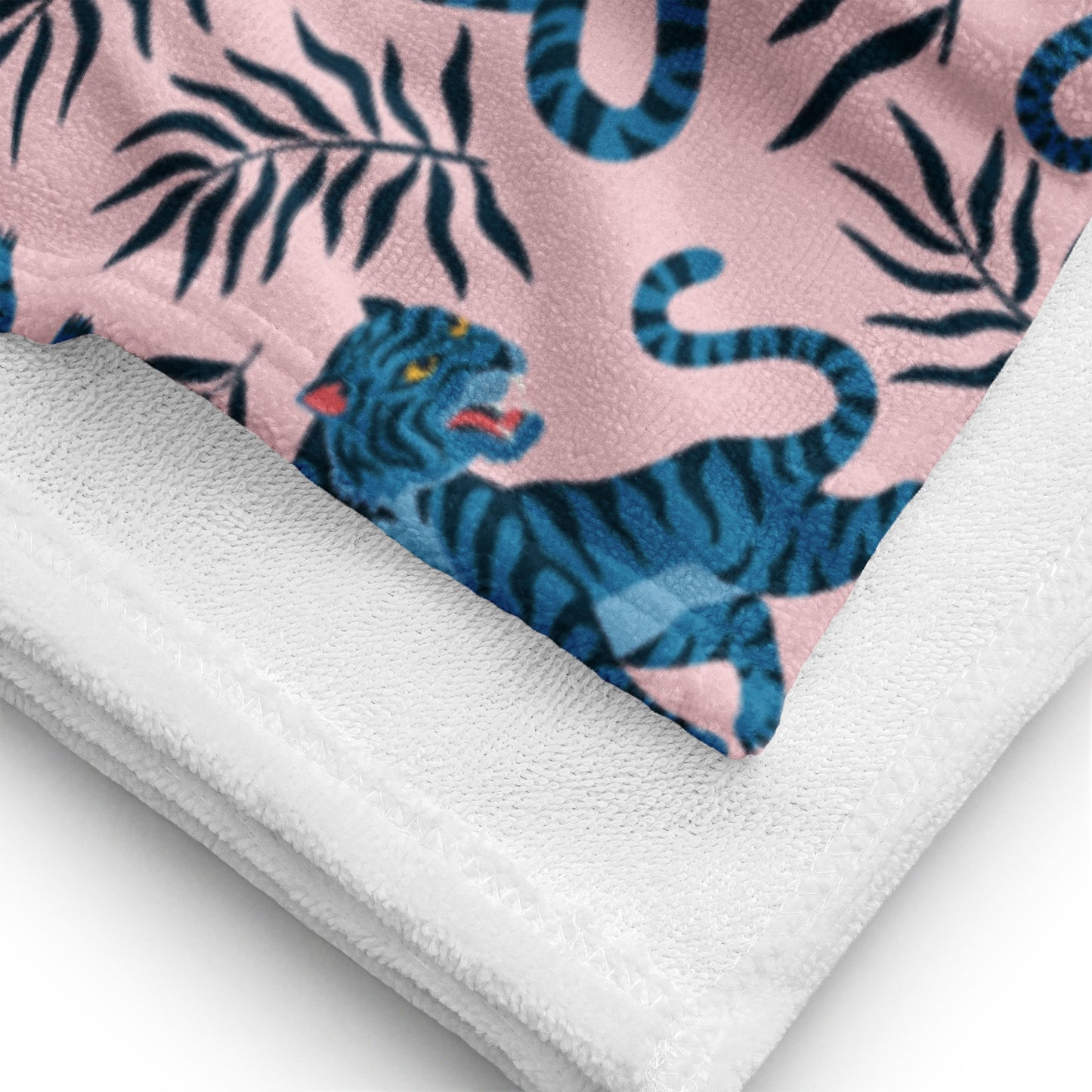 Blue Tiger Beach Towel