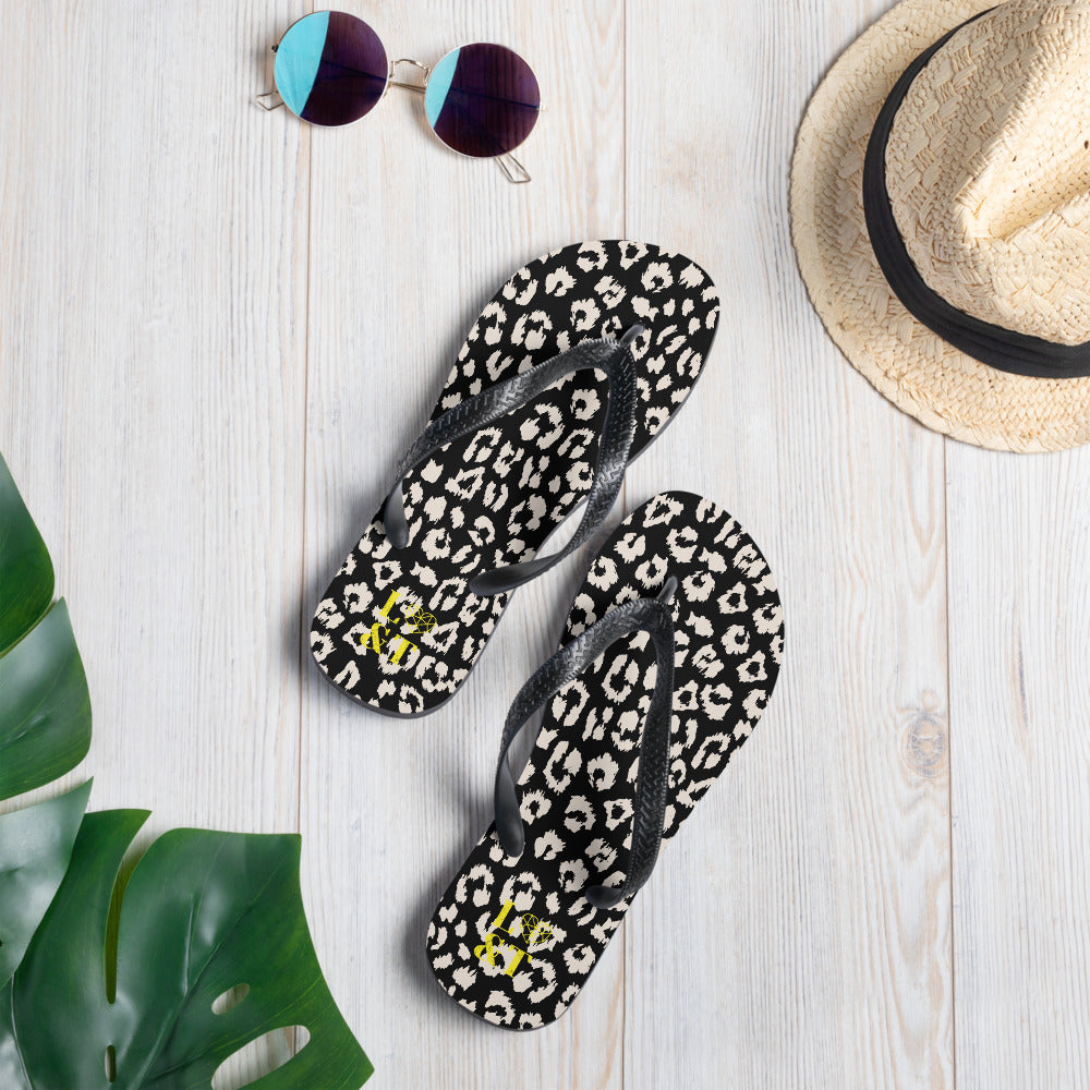 Leopard Flip-Flops