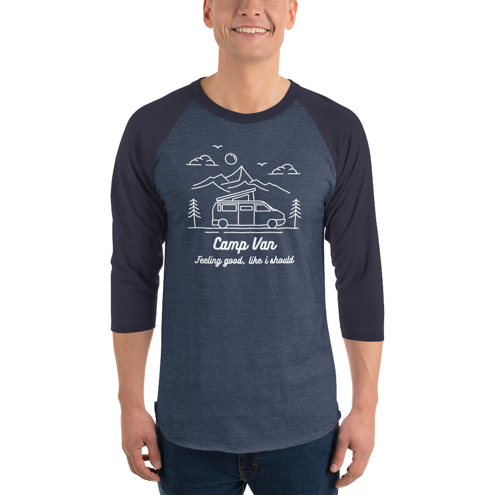 Camp Van 3/4 Sleeve Raglan Shirt