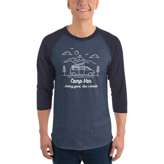 Camp Van 3/4 Sleeve Raglan Shirt