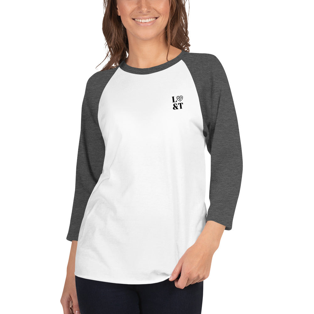 L&T Embroidered 3/4 Sleeve Raglan Shirt