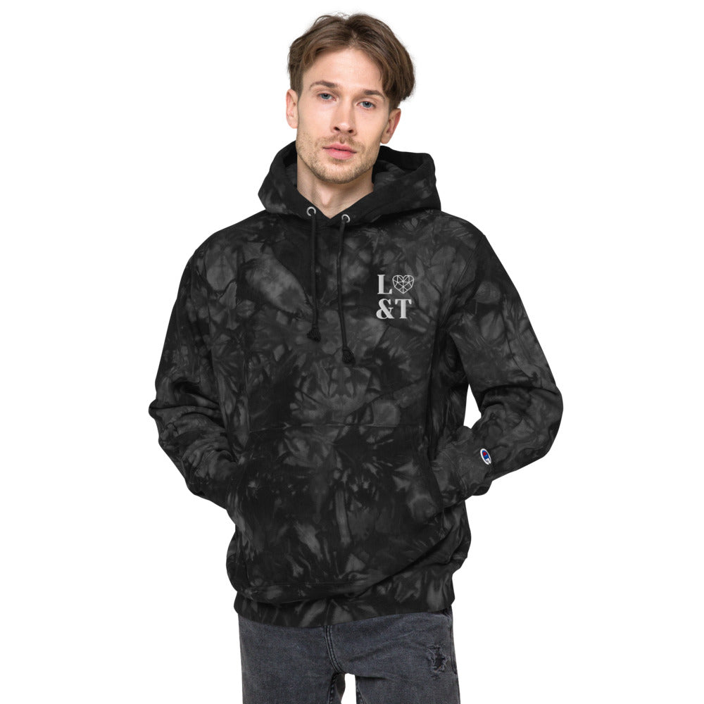 L&T Unisex Champion tie-dye hoodie