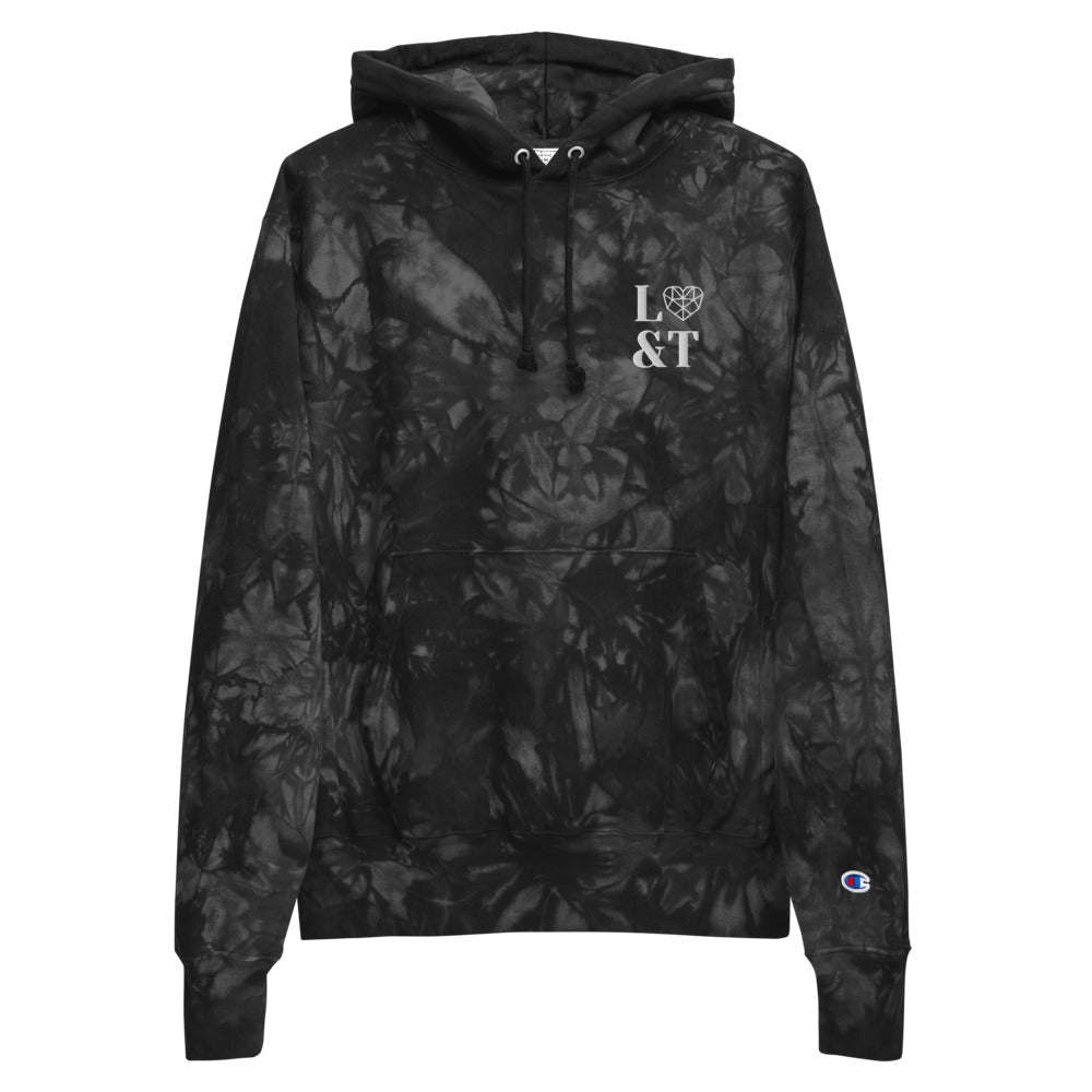 L&T Unisex Champion tie-dye hoodie