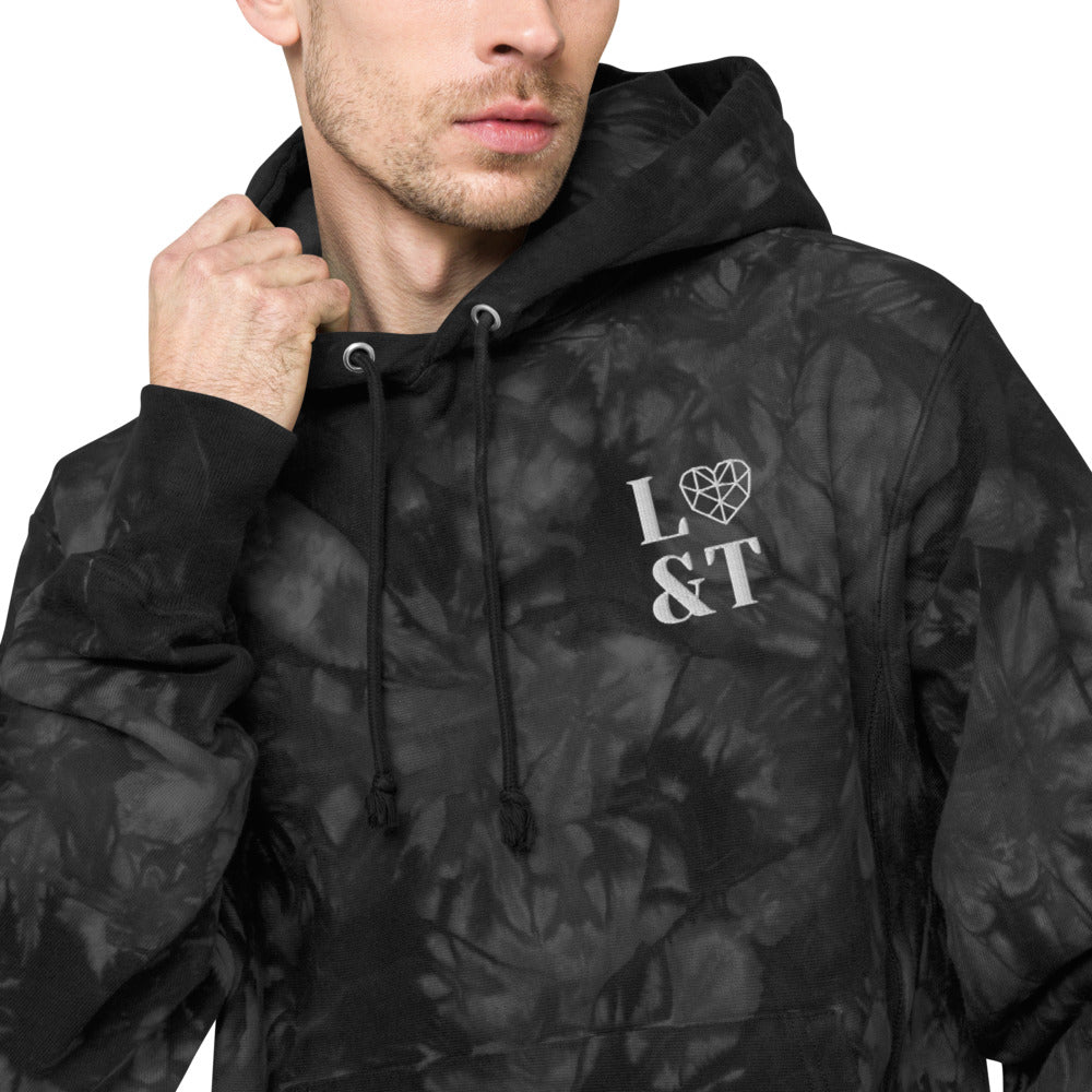 L&T Unisex Champion tie-dye hoodie