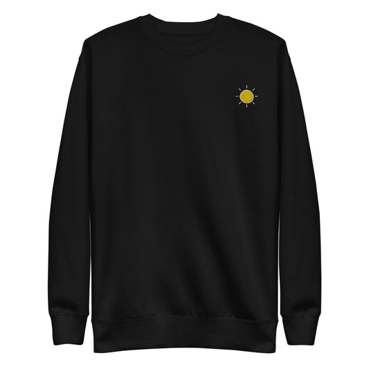 Sun Embroidered Unisex Fleece Pullover