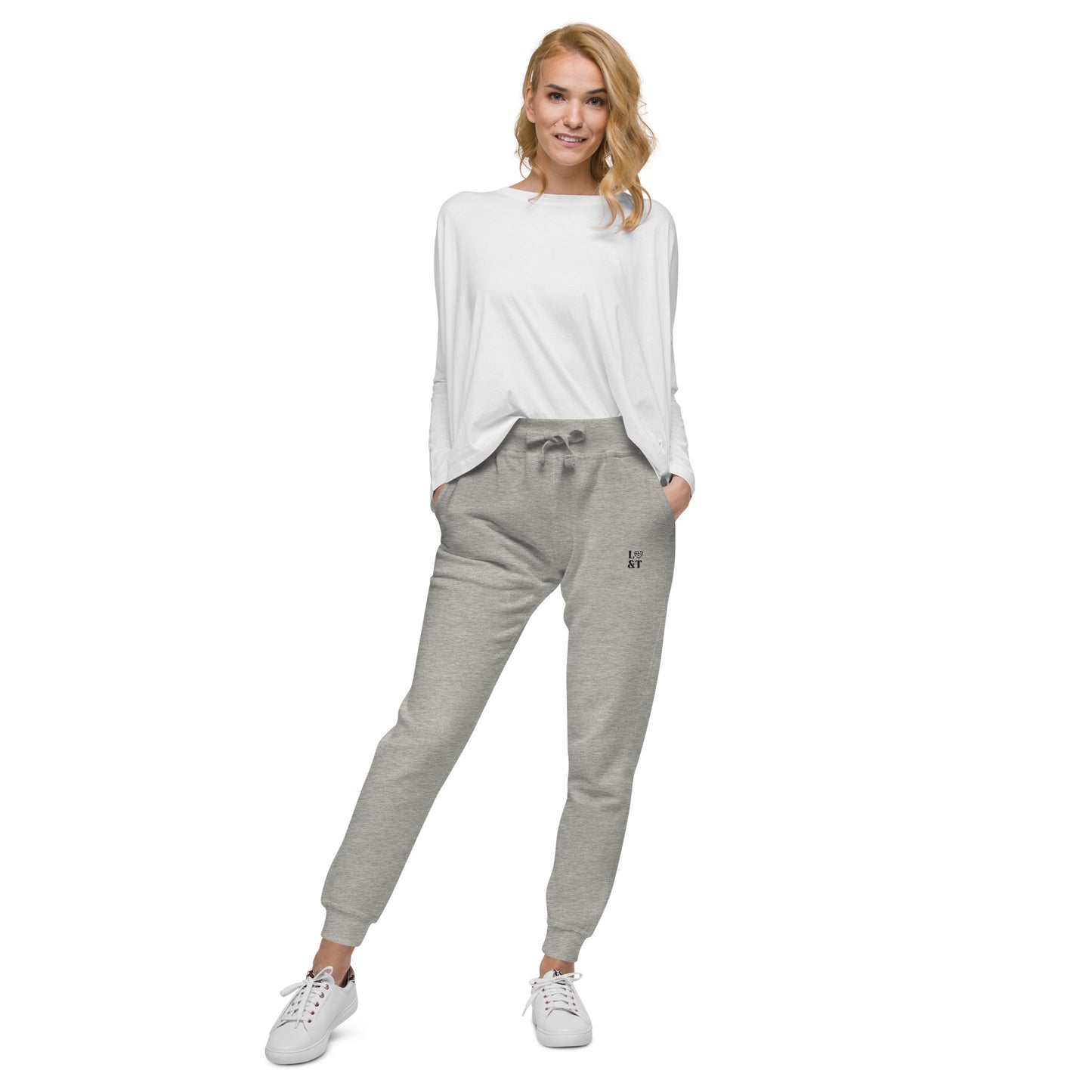 L&T Embroidered Unisex Fleece Jogger