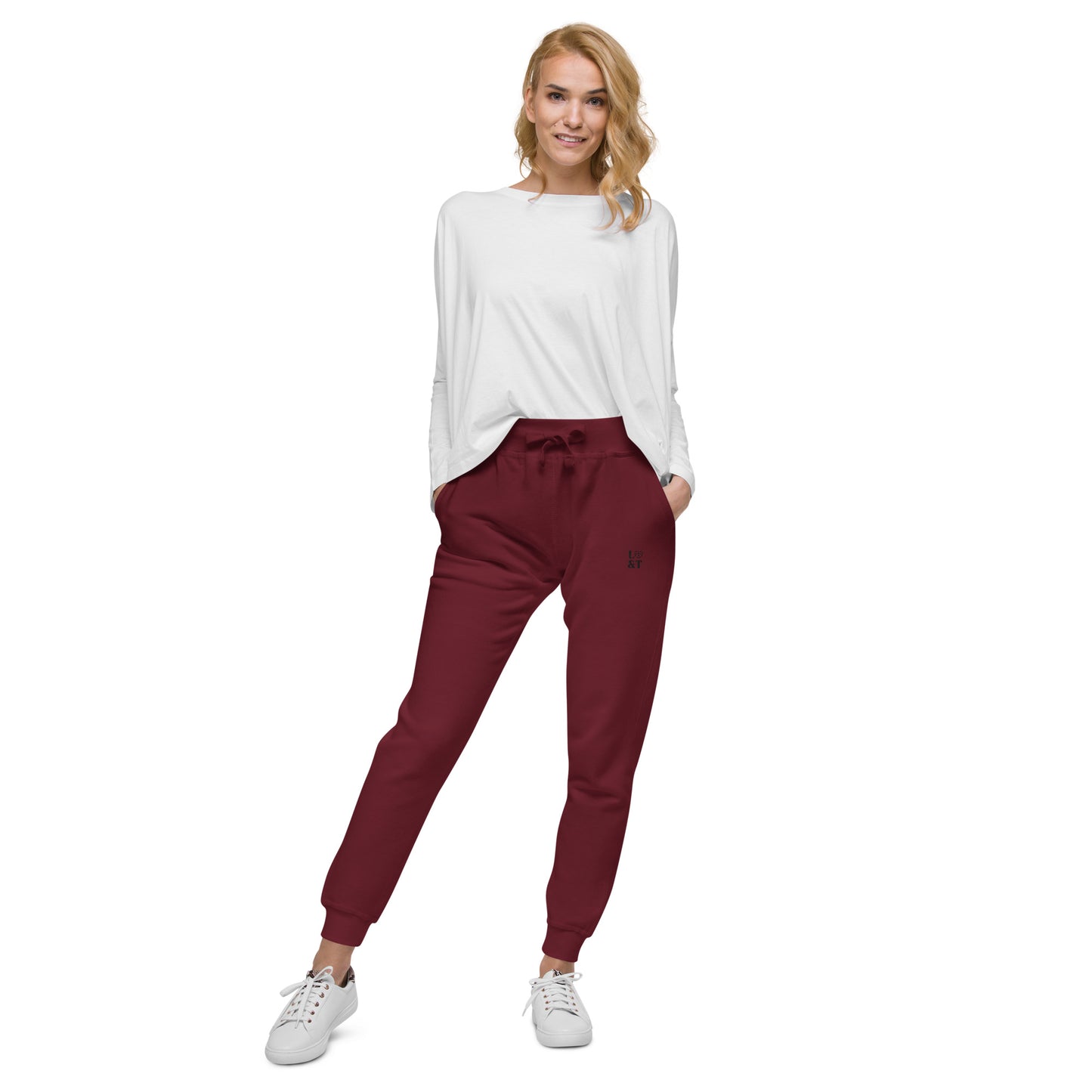 L&T Embroidered Unisex Fleece Jogger