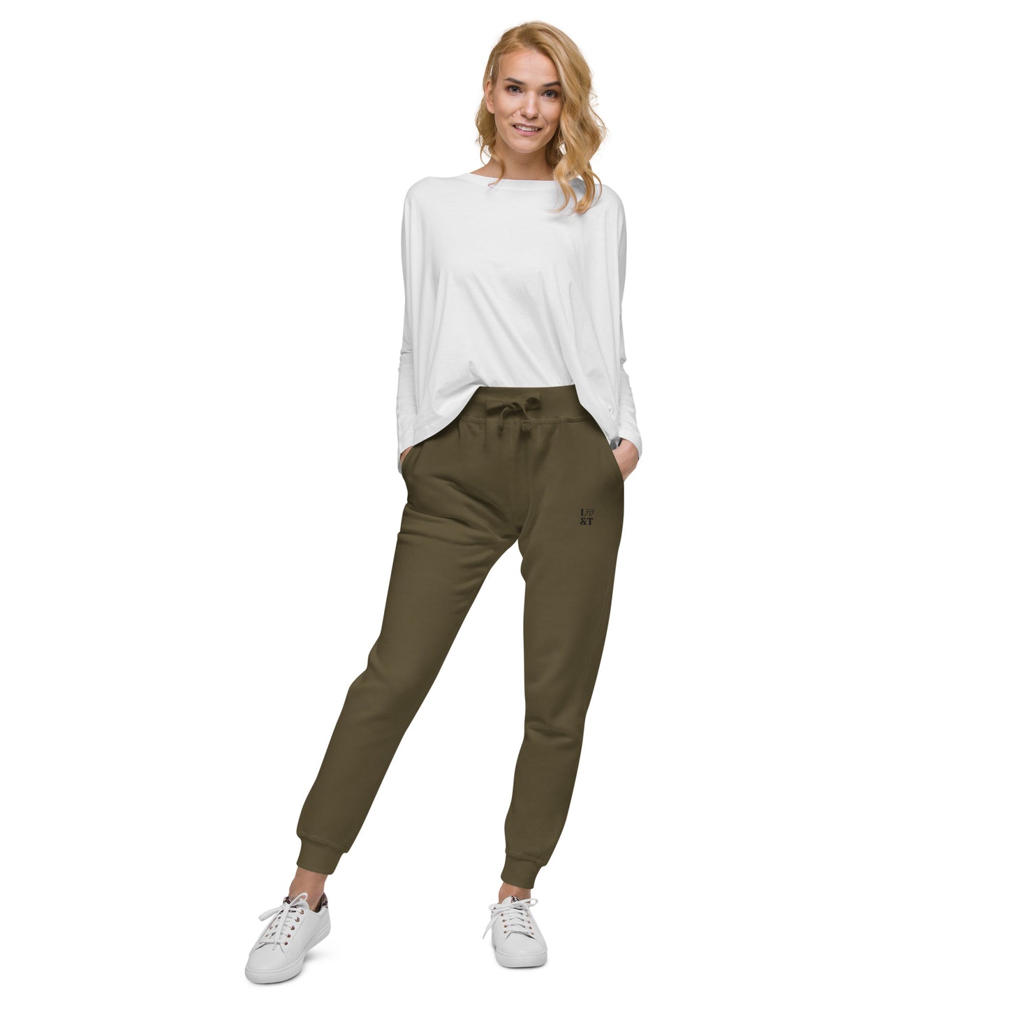 L&T Embroidered Unisex Fleece Jogger