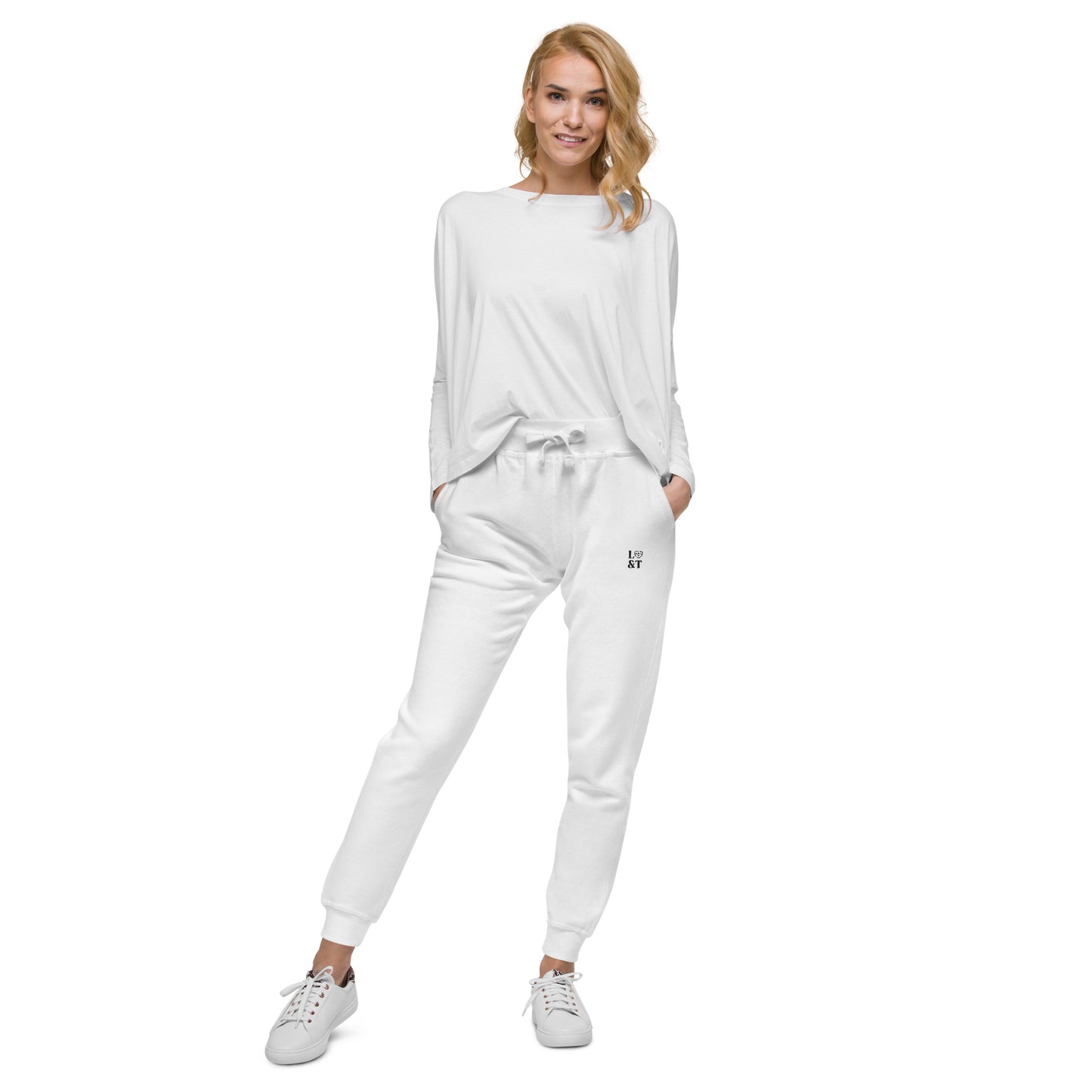 L&T Embroidered Unisex Fleece Jogger