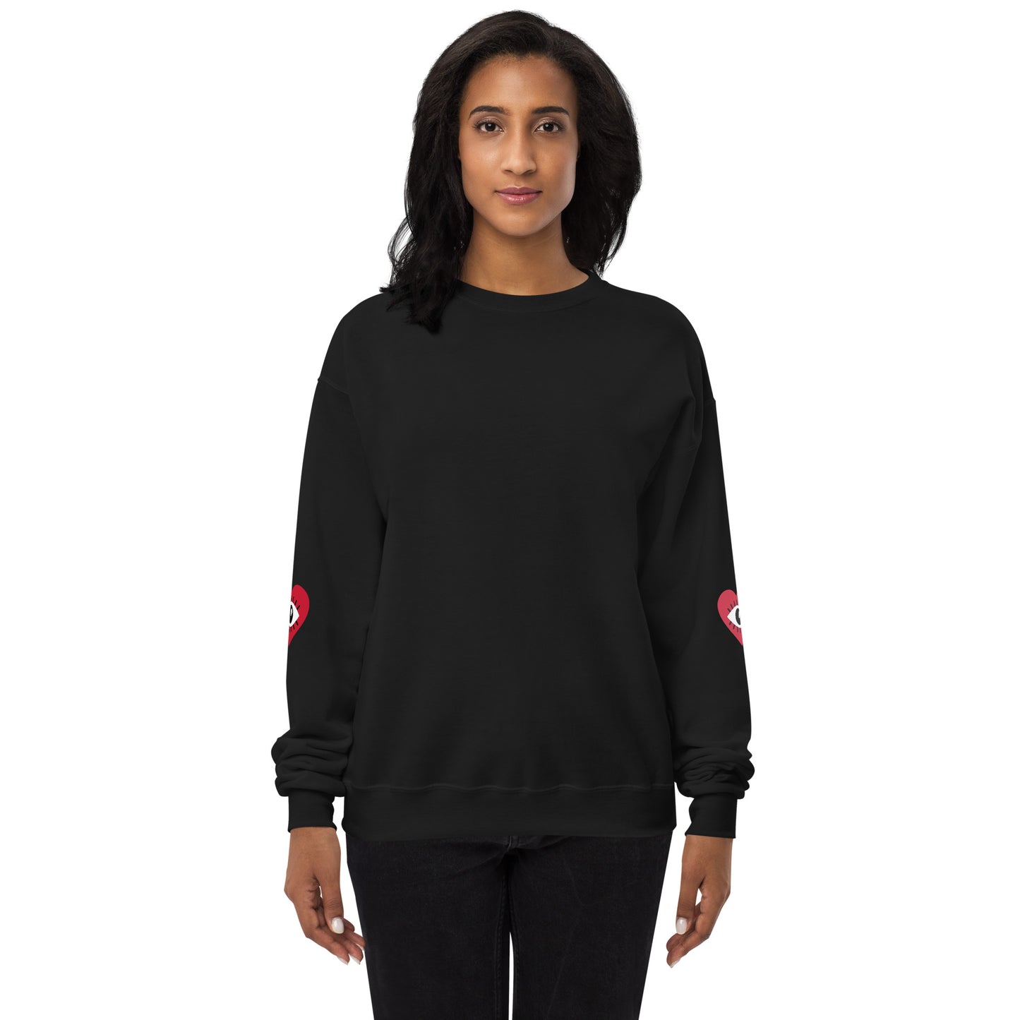 L&T Hearts Unisex Fleece Sweatshirt