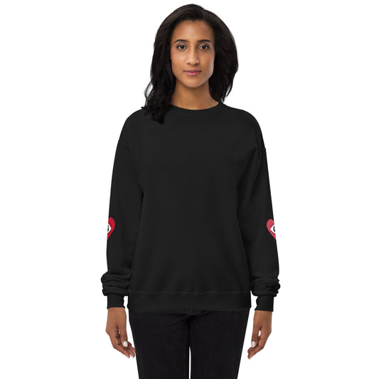 L&T Hearts Unisex Fleece Sweatshirt