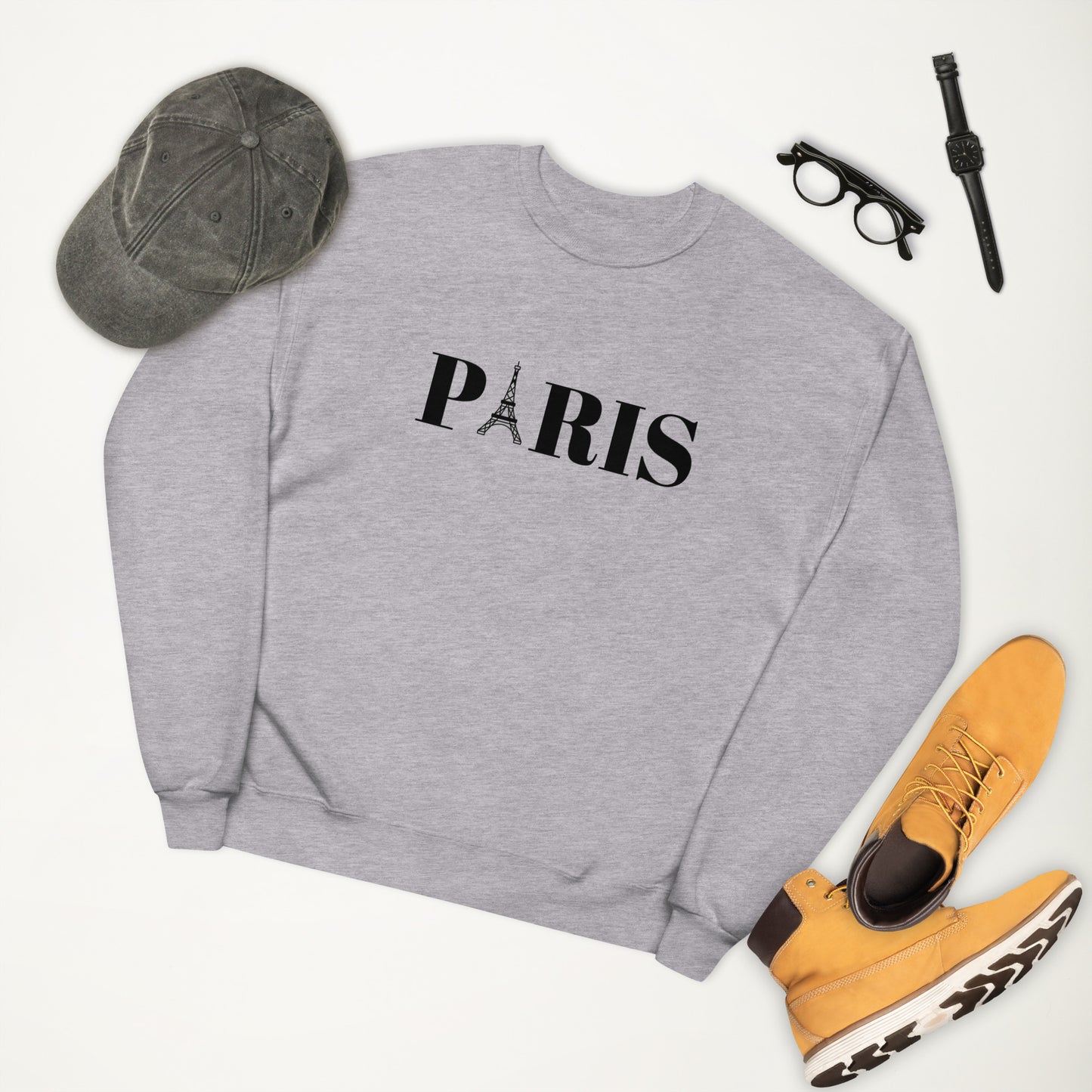 Paris Unisex Fleece Sweatshirt