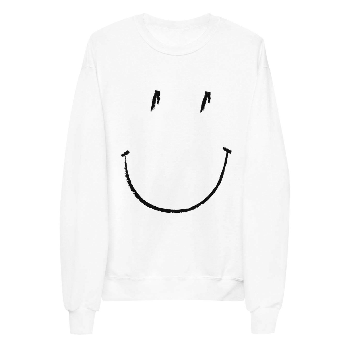 Smiley Face Unisex Fleece Sweatshirt