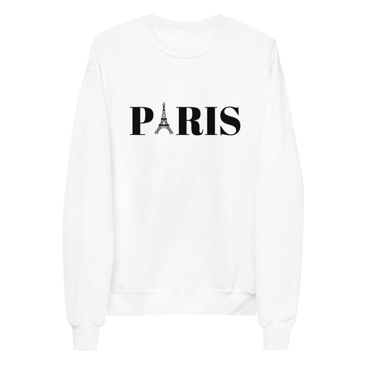 Paris Unisex Fleece Sweatshirt