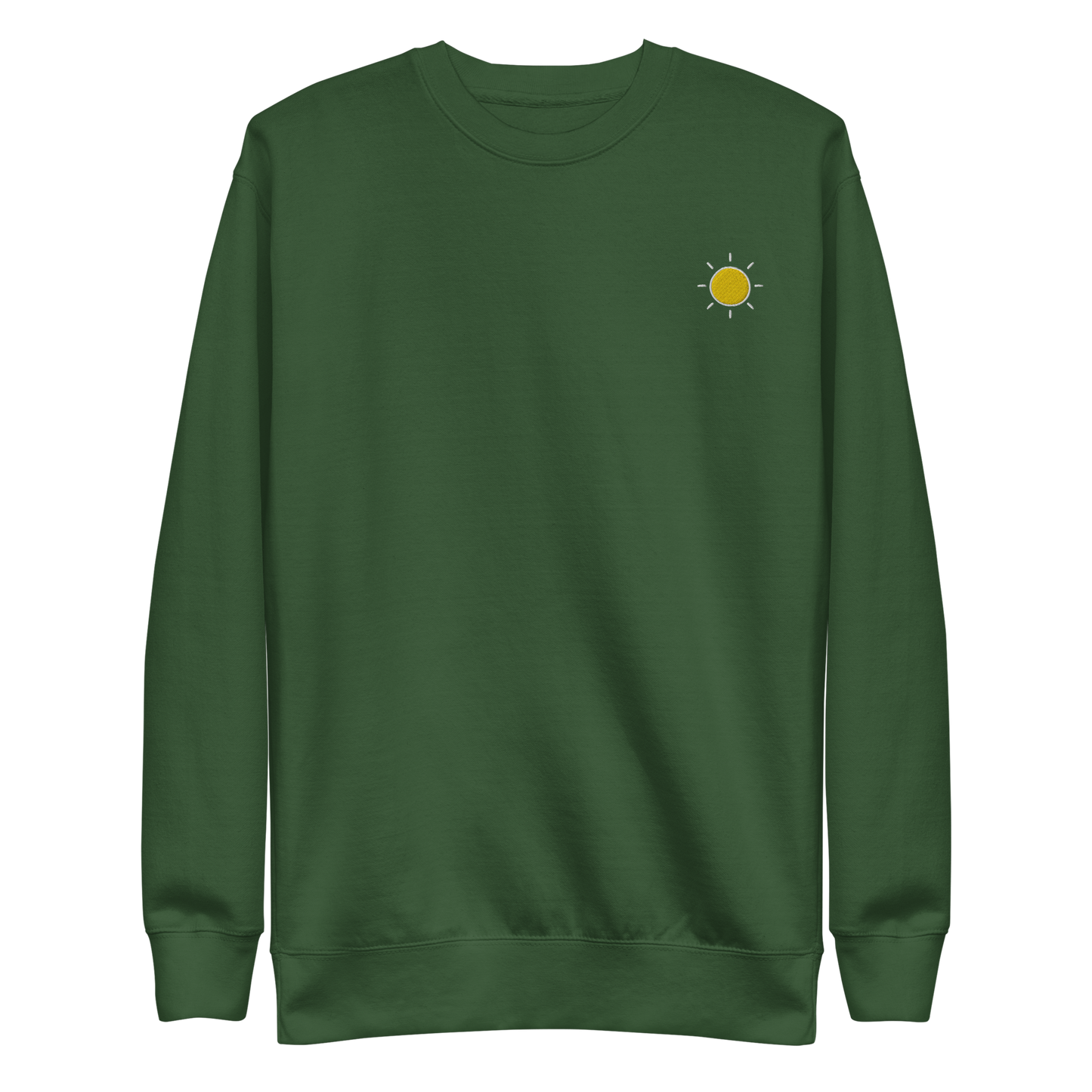 Sun Embroidered Unisex Fleece Pullover