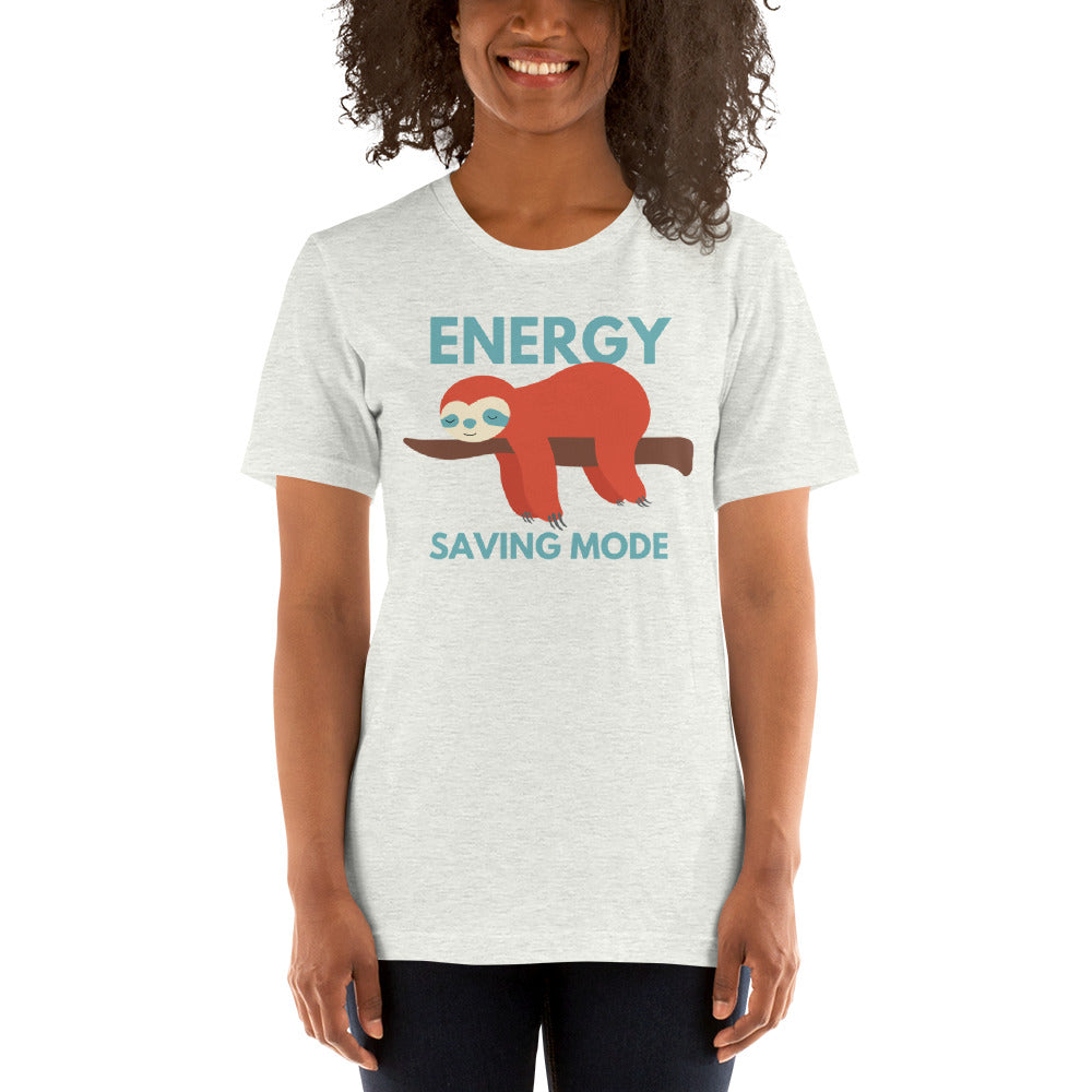 Energy Saving Mode Short Sleeve Unisex T-Shirt