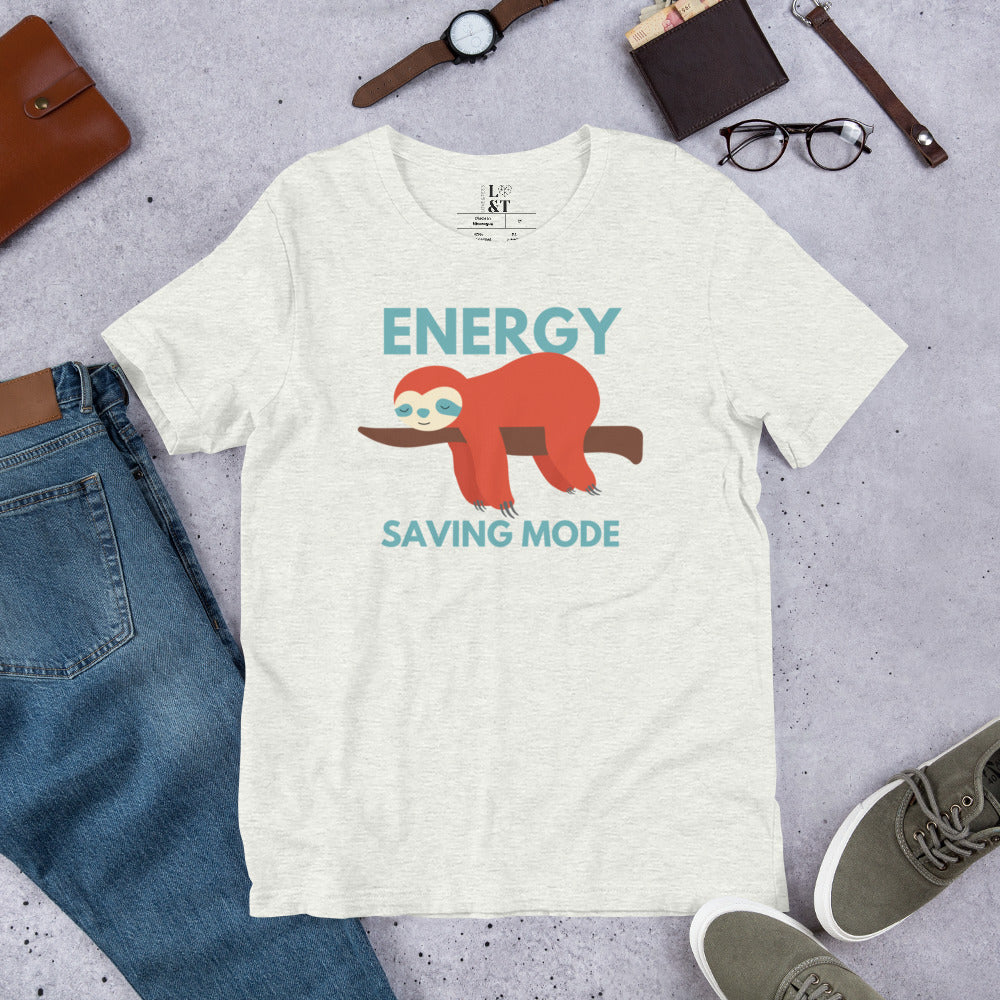 Energy Saving Mode Short Sleeve Unisex T-Shirt