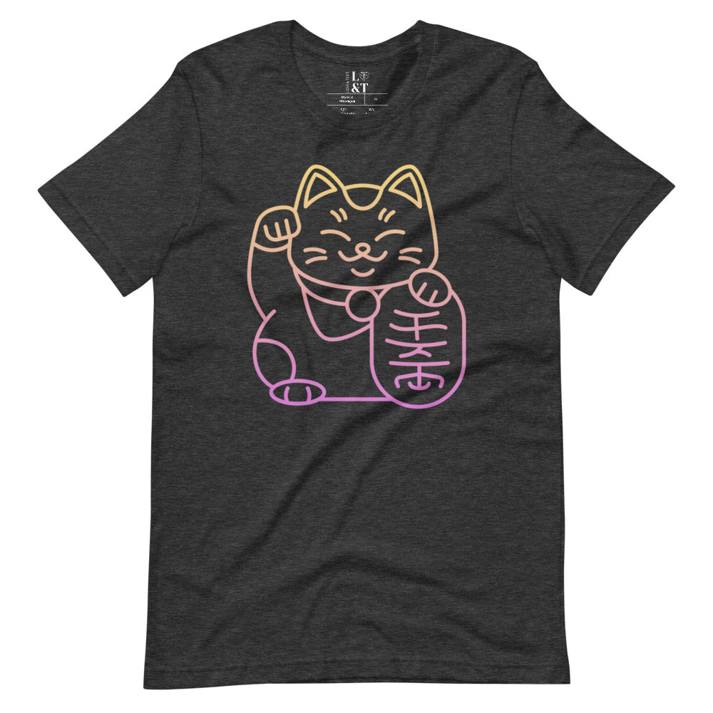 Lucky Cat Short Sleeve Unisex T-Shirt