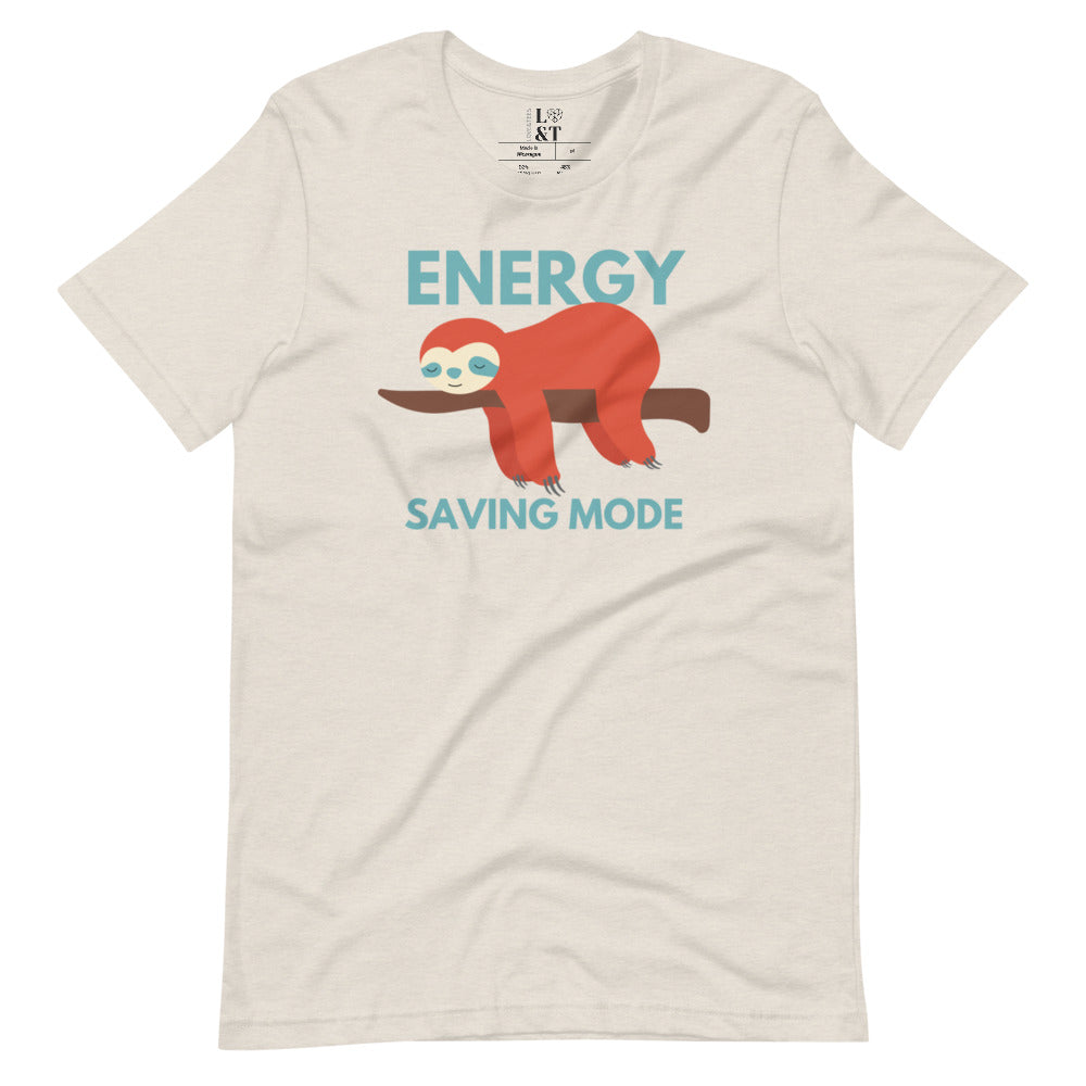 Energy Saving Mode Short Sleeve Unisex T-Shirt