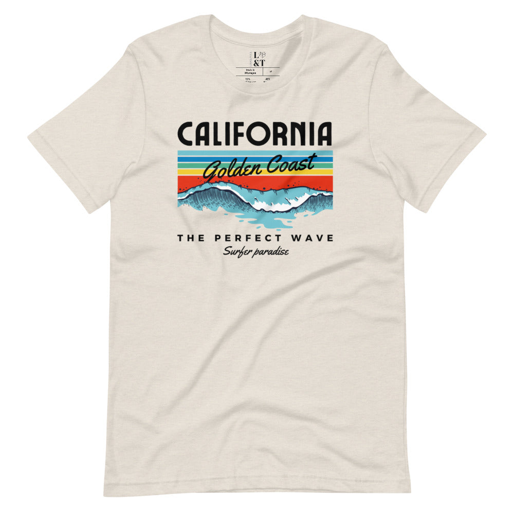 California Golden Coast Short Sleeve Unisex T-Shirt