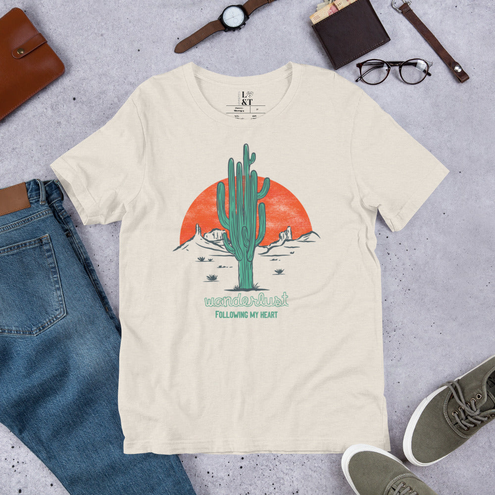 Wanderlust Short Sleeve Unisex T-Shirt