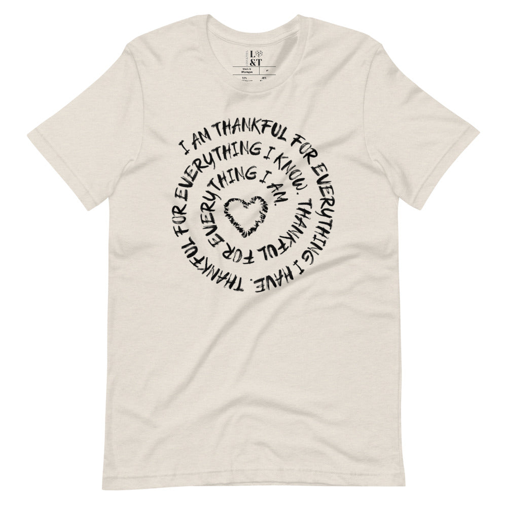 Thankful Short Sleeve Unisex T-Shirt