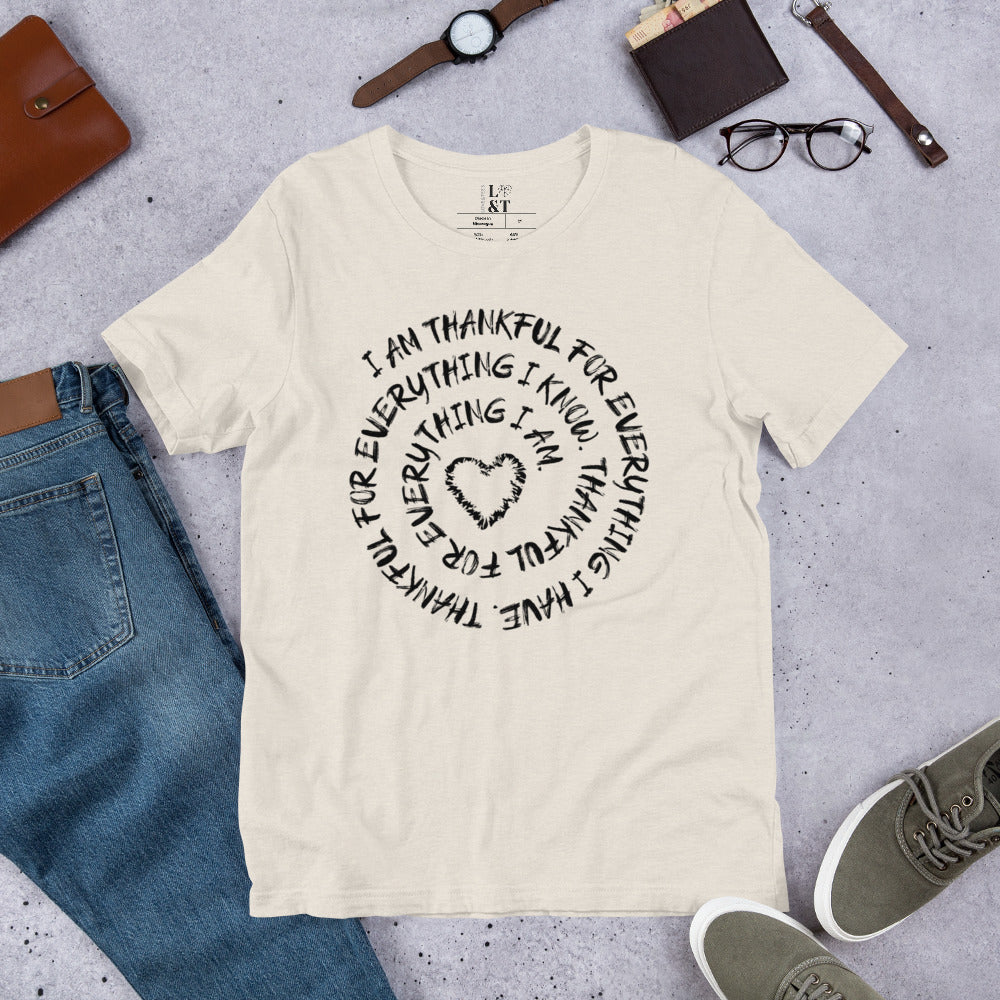 Thankful Short Sleeve Unisex T-Shirt