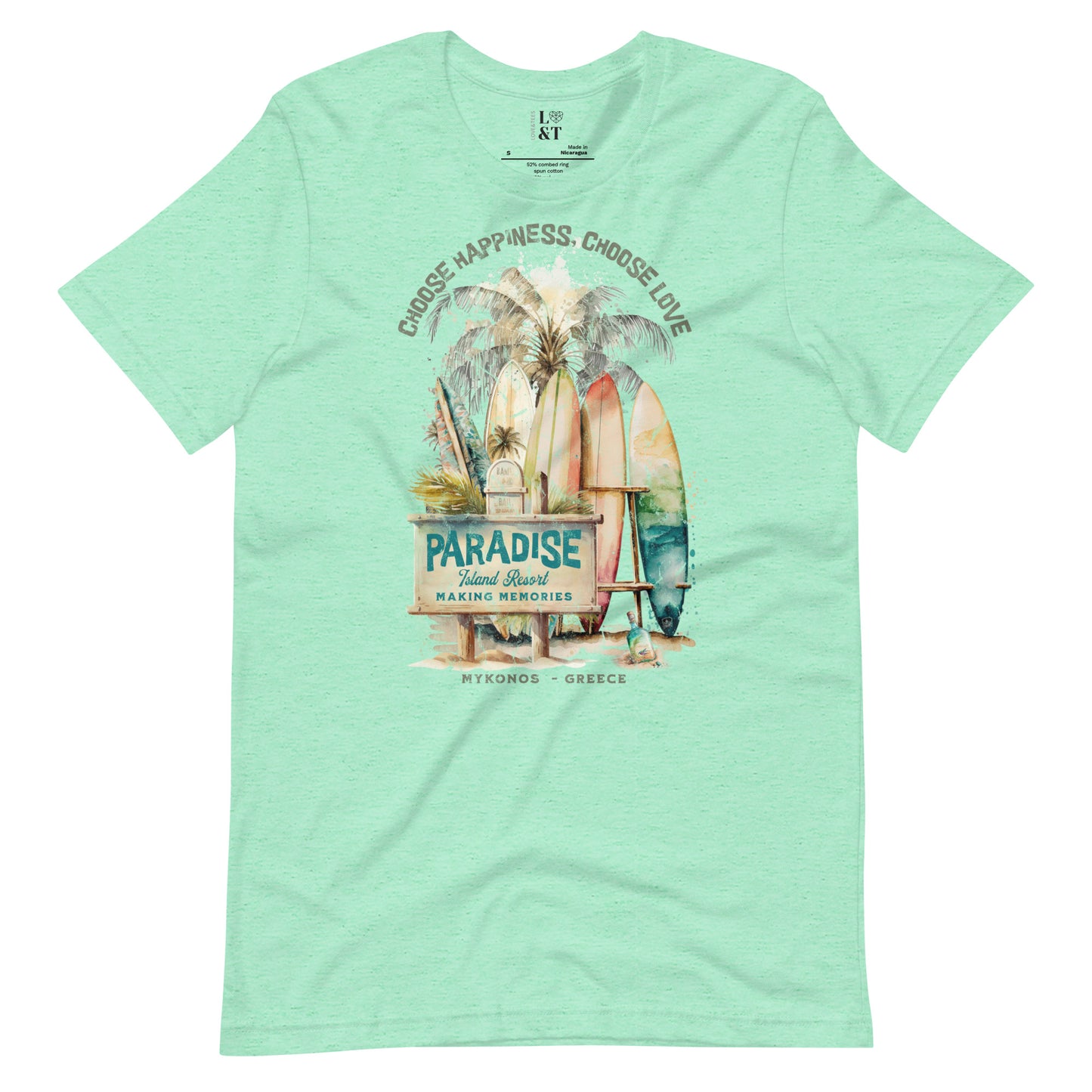 Choose Happiness, Choose Love Unisex T-Shirt