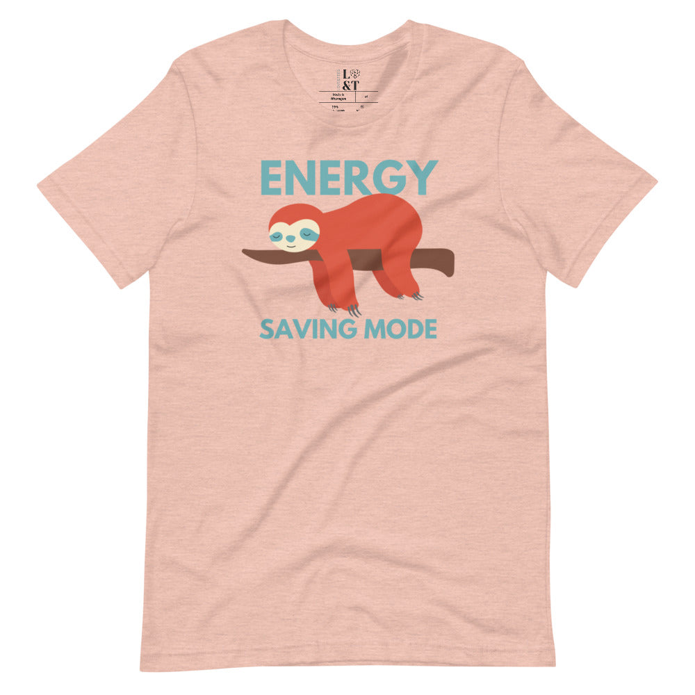 Energy Saving Mode Short Sleeve Unisex T-Shirt