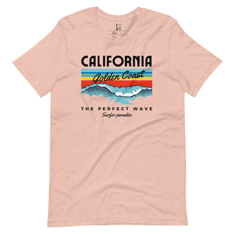 California Golden Coast Short Sleeve Unisex T-Shirt