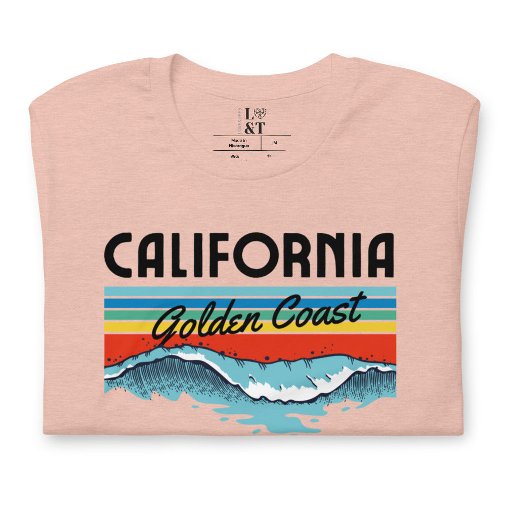 California Golden Coast Short Sleeve Unisex T-Shirt
