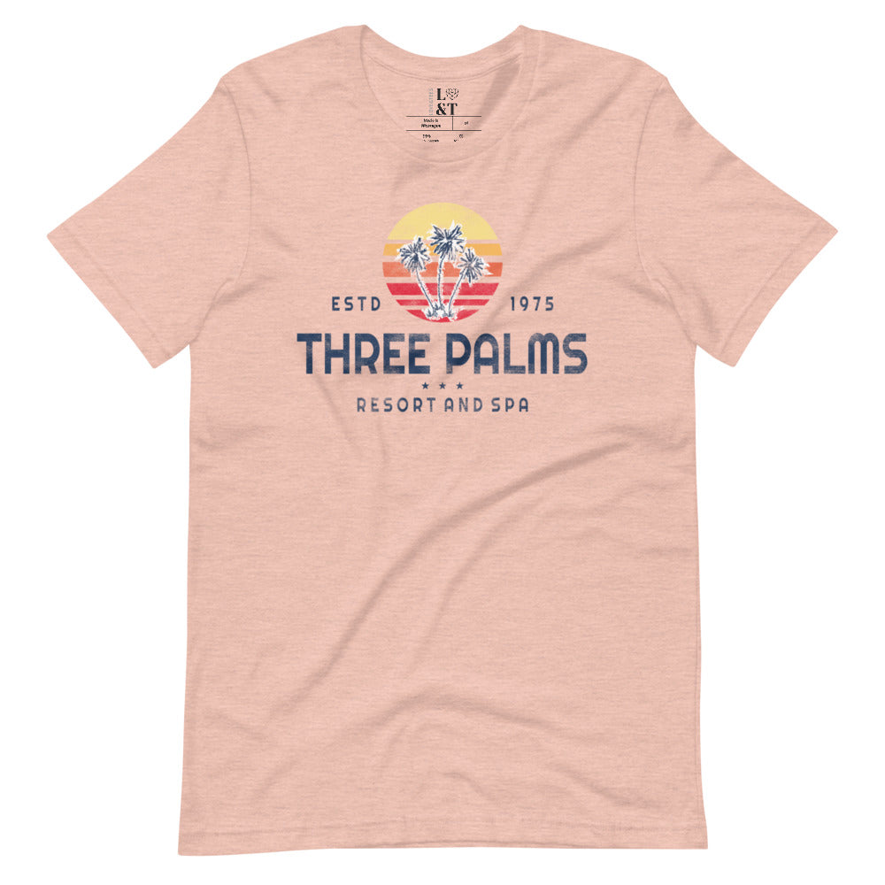 Three Palms Short Sleeve Unisex T-Shirt